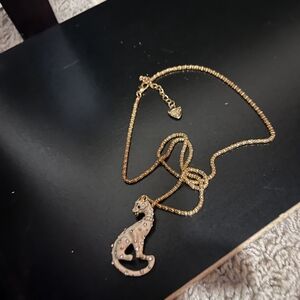 Betsey Johnson Gold Leopard Necklace